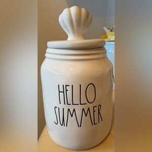 Brand New Rae Dunn 'Hello Summer' Baby Canister